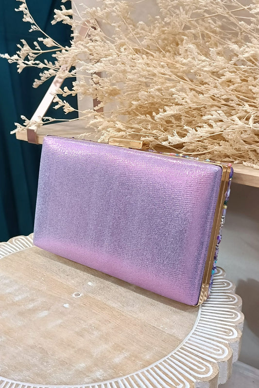 Bolso Piedrecitas Morados