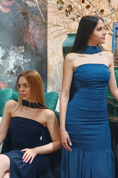 VESTIDO ZAHARA PETRÓLEO - HAY TORMENTA