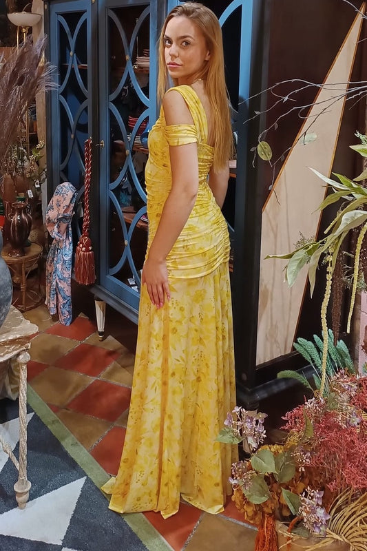 VESTIDO LÍA AMARILLO - HAY TORMENTA
