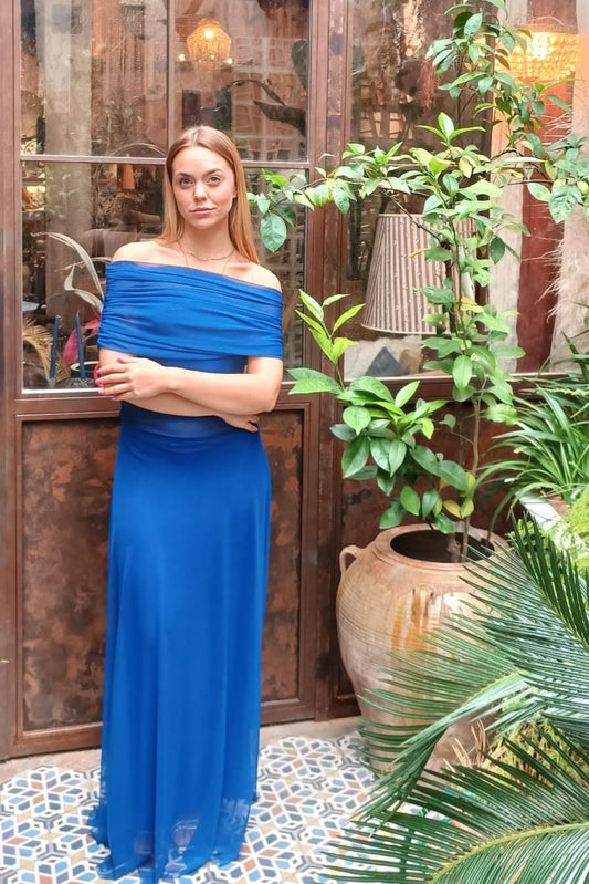 VESTIDO MARA AZUL - HAY TORMENTA