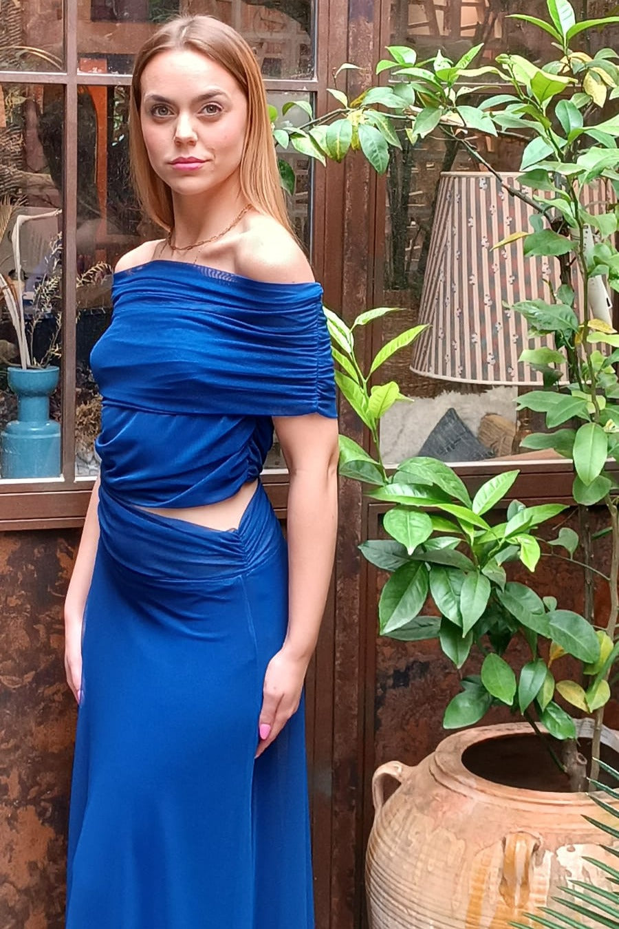 VESTIDO MARA AZUL - HAY TORMENTA