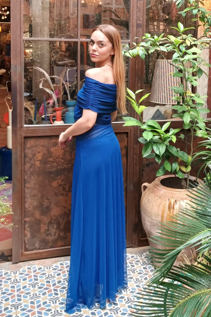 VESTIDO MARA AZUL - HAY TORMENTA