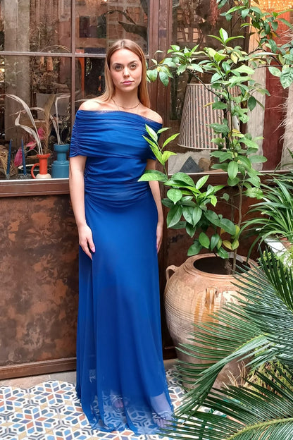 VESTIDO MARA AZUL - HAY TORMENTA