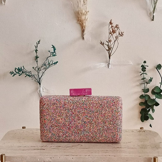 CLUTCH  DESTELLOS MULTICOLOR